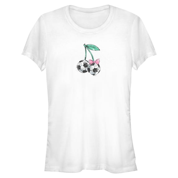 Juniors Lost Gods Soccer Cherries Watercolor Sketch T Shirt