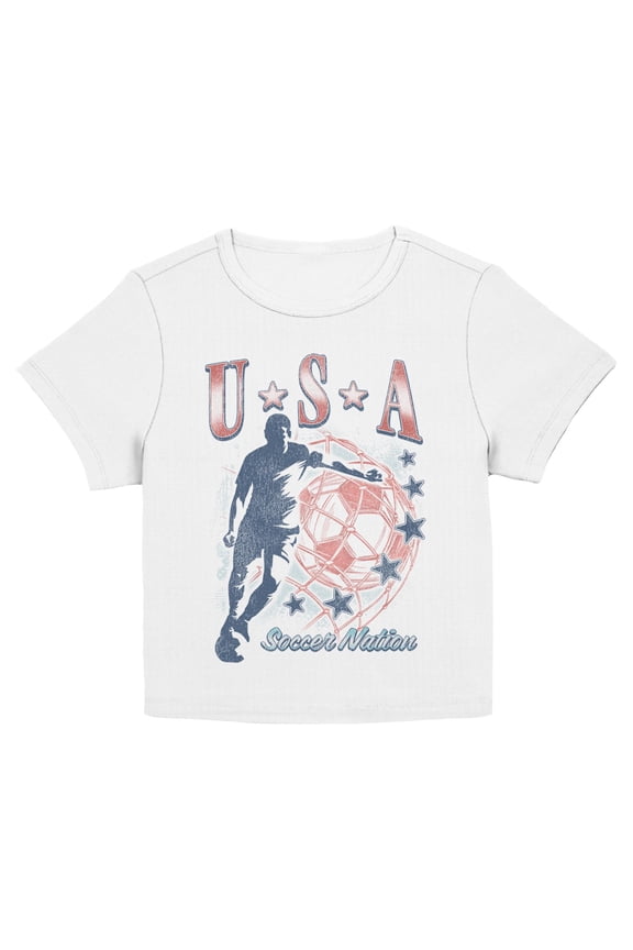 Juniors Lost Gods USA Soccer Nation Illustration T Shirt