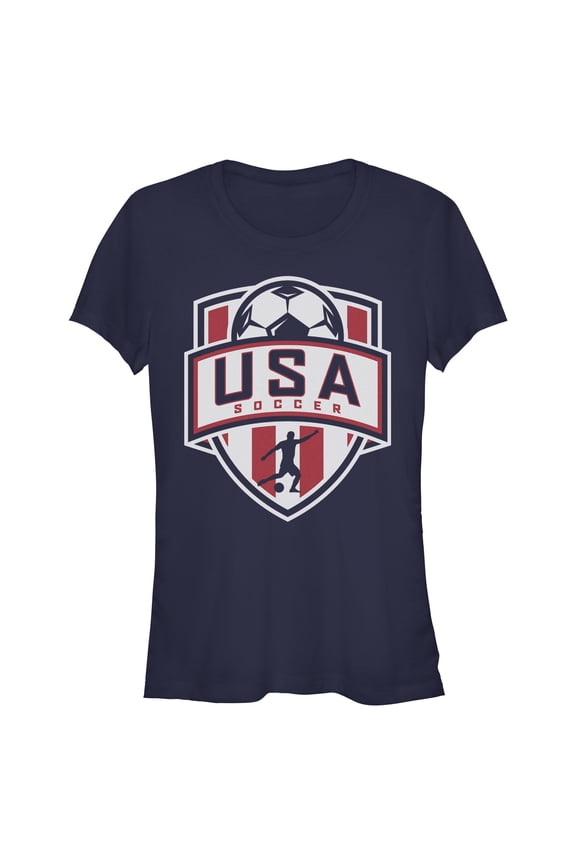 Juniors Lost Gods USA Soccer Shield Silhouette T Shirt