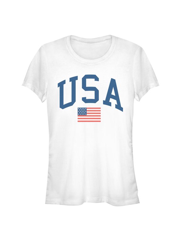 Juniors Lost Gods Varsity USA American Flag T Shirt