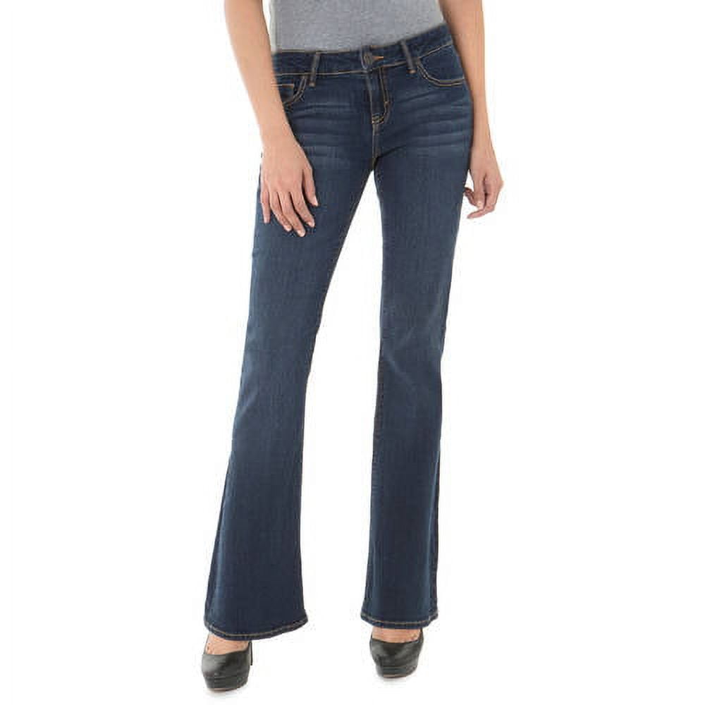 Juniors' Low-Rise Flare Jeans - Walmart.com