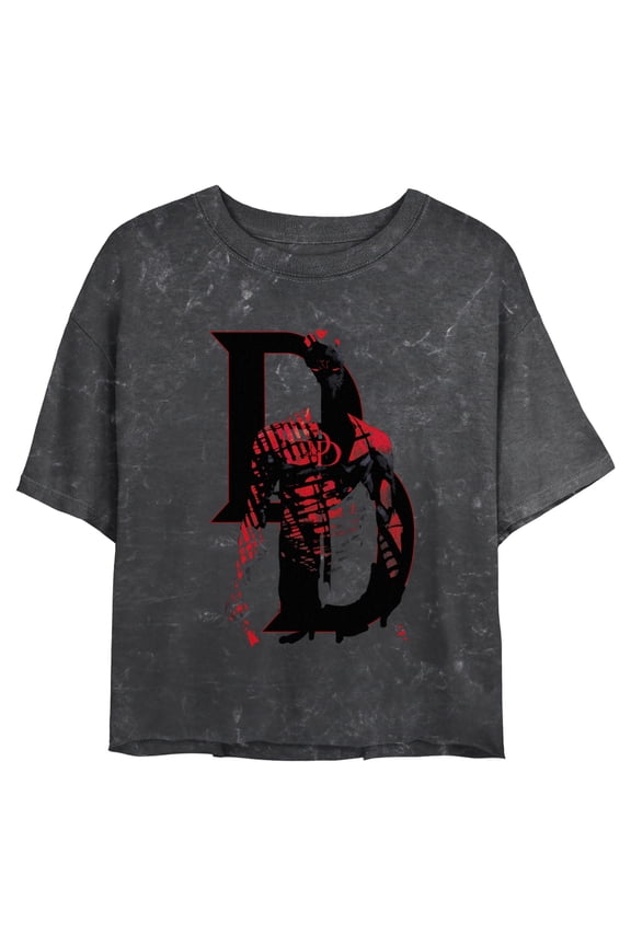 Juniors Marvel: Daredevil Artistic Shadow Pose T Shirt