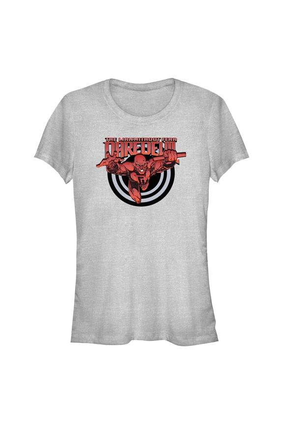 Juniors Marvel: Daredevil Flying Bullseye Daredevil T Shirt