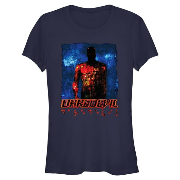 Juniors Marvel: Daredevil Glitch Daredevil Painting T Shirt