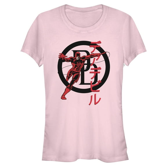 Juniors Marvel: Daredevil Initials Icon Pose T Shirt