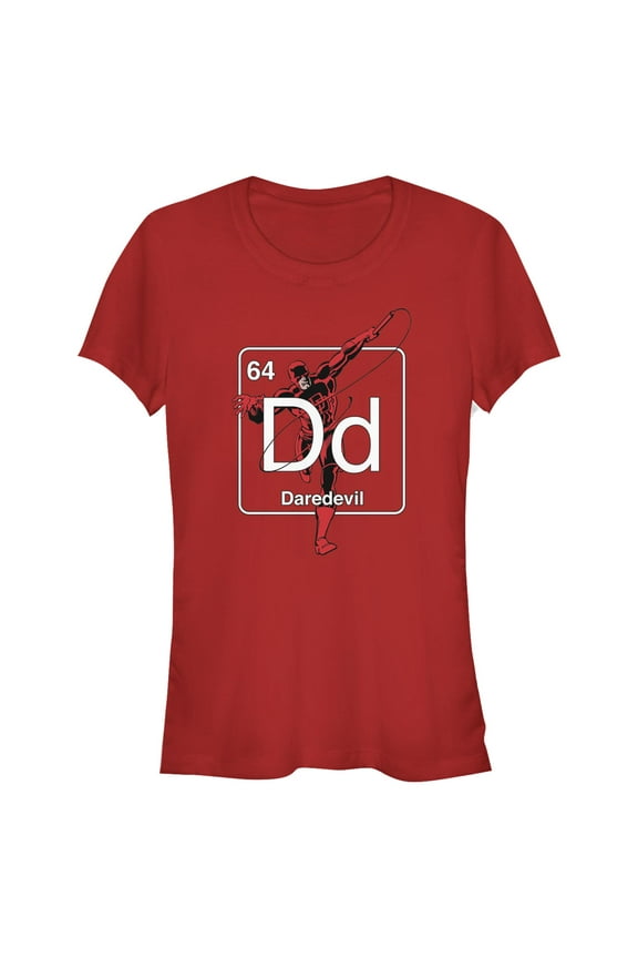 Juniors Marvel: Daredevil Periodic Element Icon T Shirt