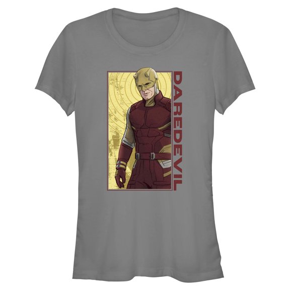 Juniors Marvel: Daredevil Red Hero Panel T Shirt