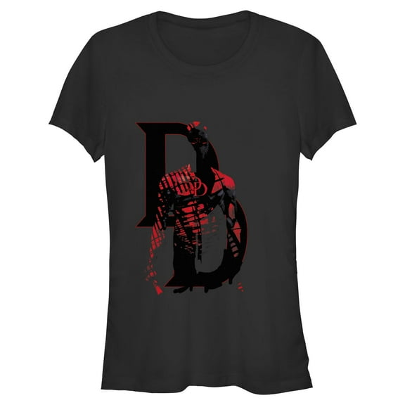 Juniors Marvel: Daredevil Shadow Pose Icon T Shirt