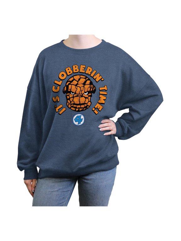 Juniors Marvel: Fantastic Four It's Clobberin' Time Sweatshirt