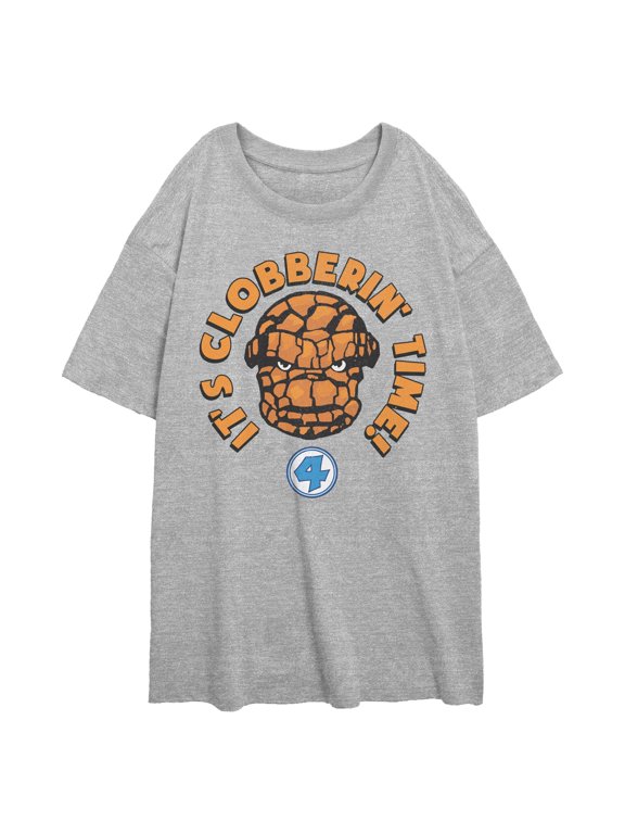 Juniors Marvel: Fantastic Four It's Clobberin' Time T Shirt