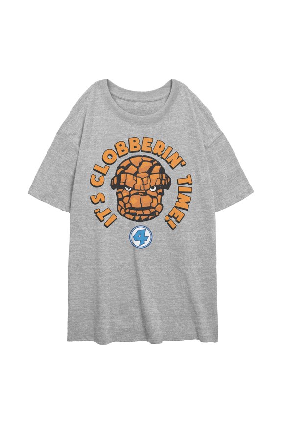 Juniors Marvel: Fantastic Four It's Clobberin' Time T Shirt