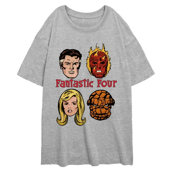 Juniors Marvel: Fantastic Four Retro Portraits T Shirt