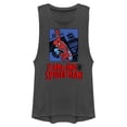 thumbnail image 1 of Juniors Marvel: Spider-Man Action Pose Logo Festival Muscle Tee, 1 of 4