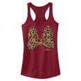 thumbnail image 1 of Juniors Mickey & Friends Cheetah Print Minnie Mouse Bow Racerback Tank, 1 of 5
