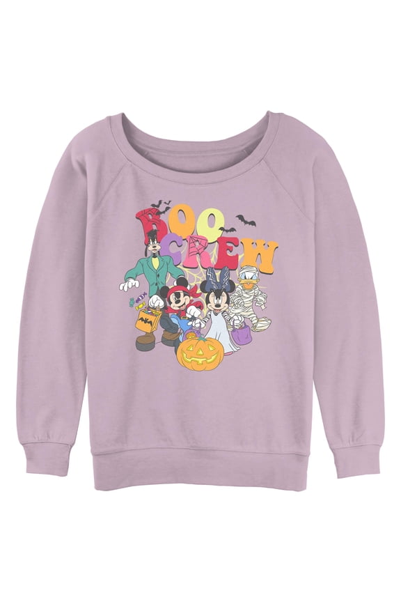 Juniors Mickey & Friends Classic Boo Crew Celebration Sweatshirt