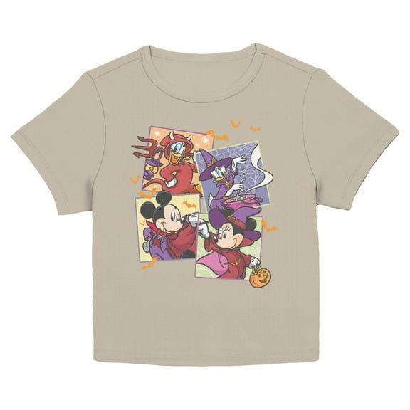 Juniors Mickey & Friends Halloween Crew Photos T Shirt