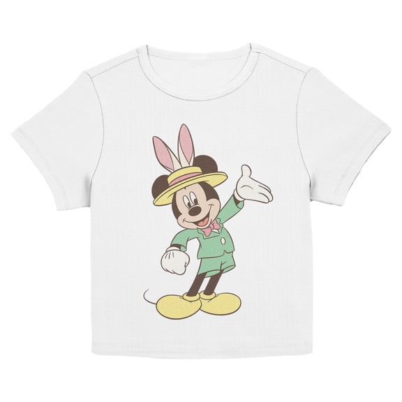 Juniors Mickey & Friends Happy Easter Happy Suit T Shirt