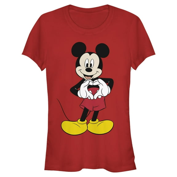 Juniors Mickey & Friends Love T Shirt