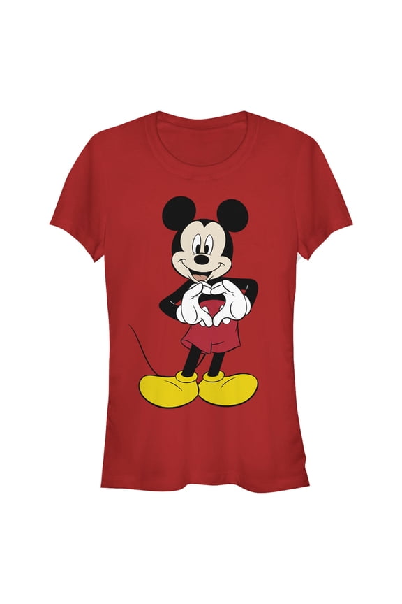 Juniors Mickey & Friends Love T Shirt