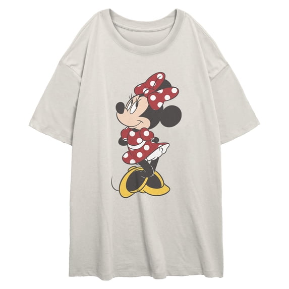 Juniors Mickey & Friends Polka Dot Minnie Pose T Shirt