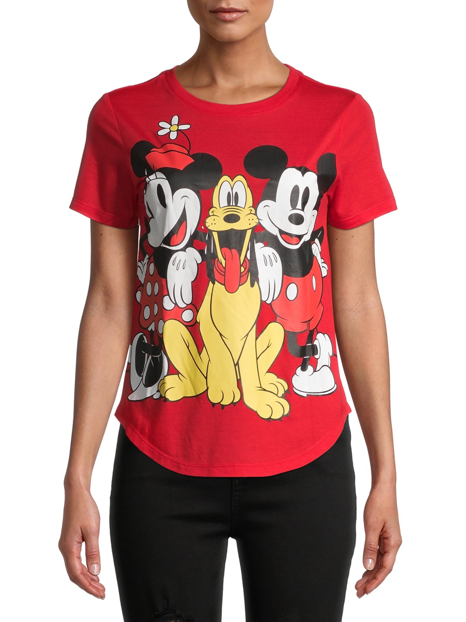 Juniors' Mickey & Minnie T-Shirt - Walmart.com Juniors' Mickey & Minnie T-Shirt - Walmart.com
