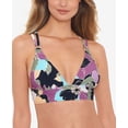 thumbnail image 1 of Juniors' Midnight Bloom Printed Top Black Multi DDD, 1 of 1