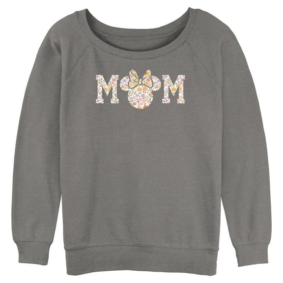 Juniors Minnie Mouse Floral Mom Sweatshirt