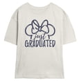 thumbnail image 1 of Juniors Minnie Mouse Just Graduated Bow Logo T Shirt, 1 of 4