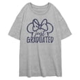 thumbnail image 1 of Juniors Minnie Mouse Just Graduated Bow Logo T Shirt, 1 of 4