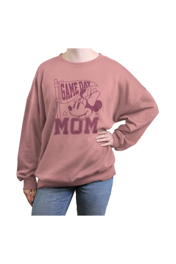 Juniors Minnie Mouse Mom Game Day Sweatshirt