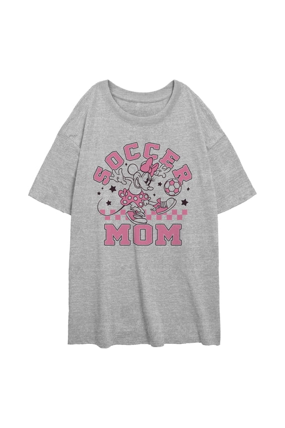 Juniors Minnie Mouse Soccer Mom Retro T Shirt