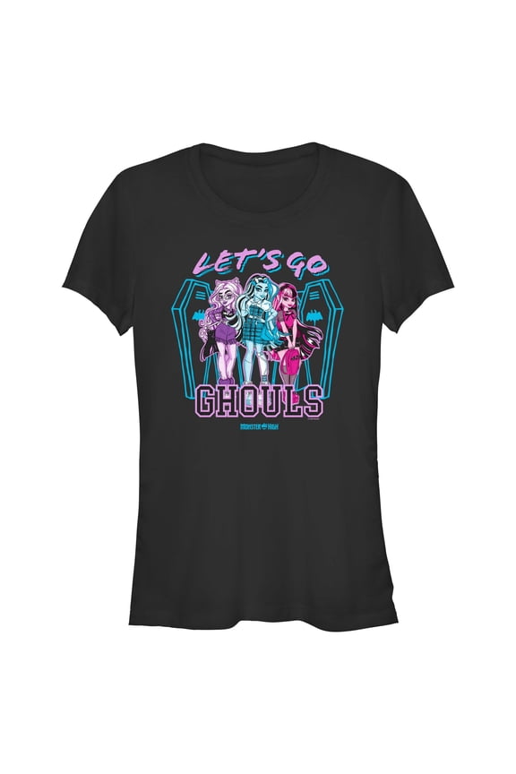 Juniors Monster High Let's Go Ghouls T Shirt