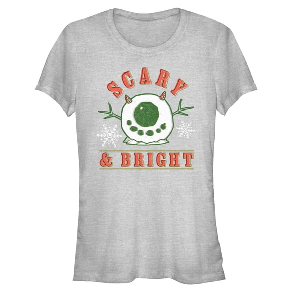 Juniors Monsters Inc Scary And Bright Mike Snowball T Shirt