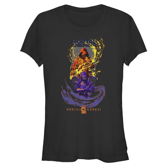 Juniors Mortal Kombat II Scorpion and Noob Saibot Enemies T Shirt