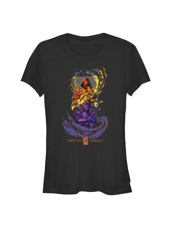 Juniors Mortal Kombat II Scorpion and Noob Saibot Enemies T Shirt