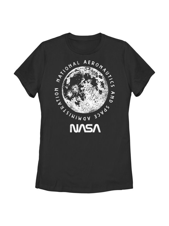 Juniors NASA Big Moon Distressed T Shirt