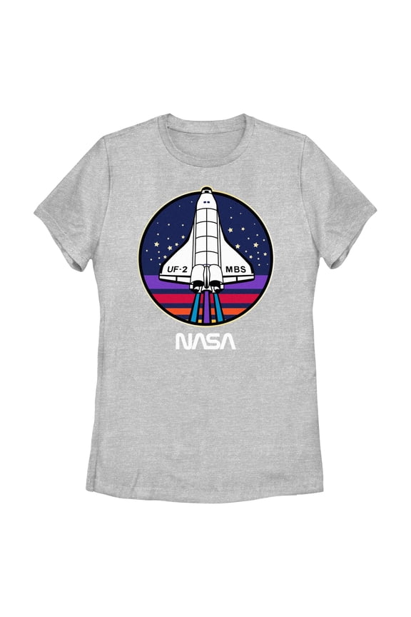 Juniors NASA Colorful Launch T Shirt