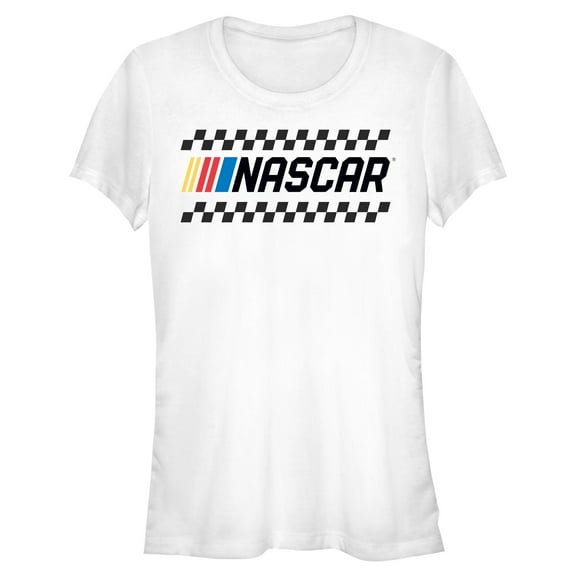 Juniors NASCAR Checkered Classic Logo T Shirt