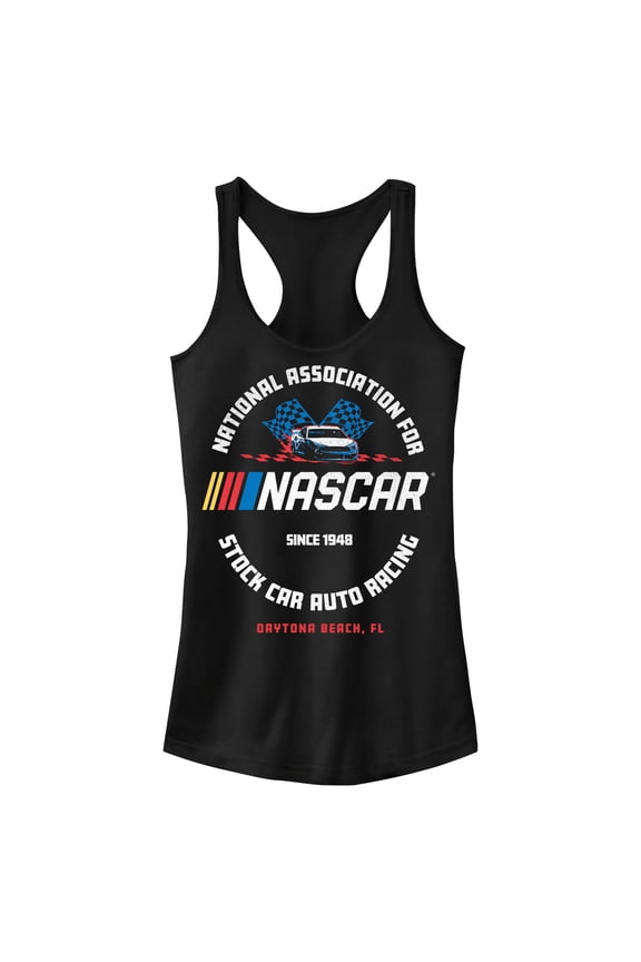 Juniors NASCAR Since 1948 Daytona Beach Logo Racerback Tank