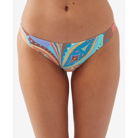 Juniors' Nina Abstract Rockley Bikini Bottoms Multi Colored L