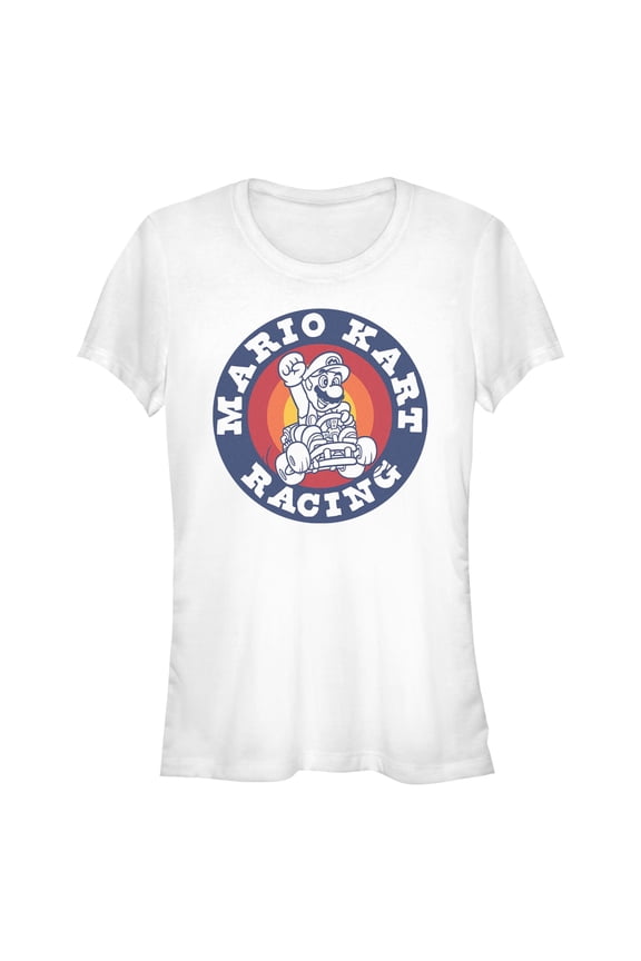 Juniors Nintendo Circled Racing Badge T Shirt