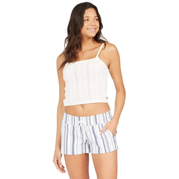 Roxy Women's Yarn Dye Shorts, Mood Indigo Oceanside 211 STRI, X-Large