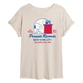 thumbnail image 1 of Peanuts - Snoopy Radio - Juniors Oversized Graphic T-Shirt, 1 of 5