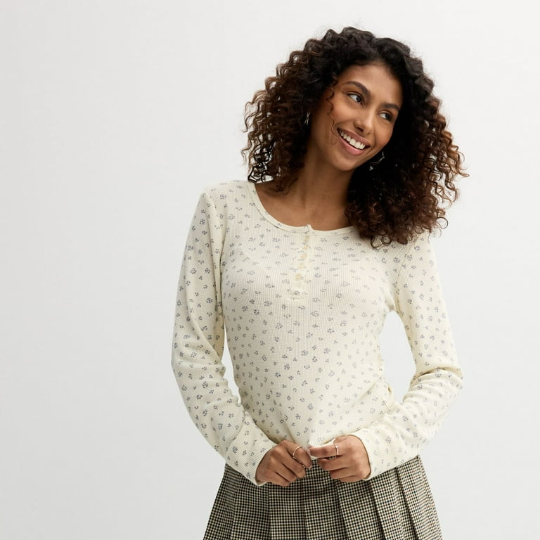 Thermal Color Block Shirred Top Thermal Color Block Shirred Top