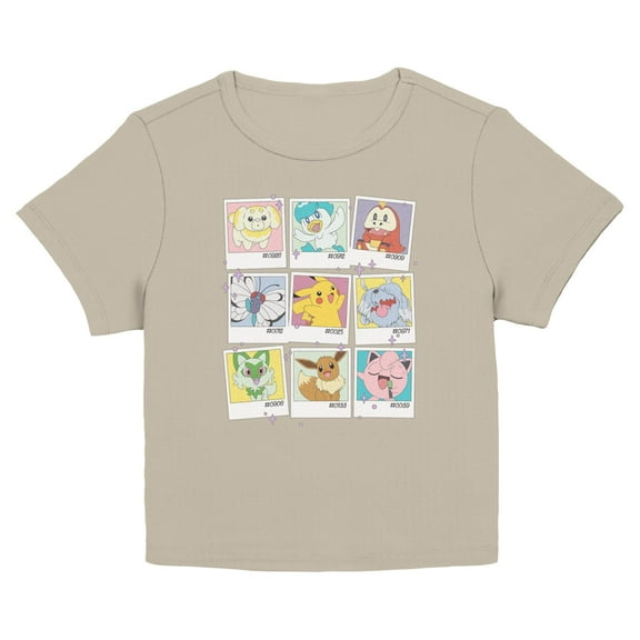 Juniors Pokemon Pastel Polaroids T Shirt