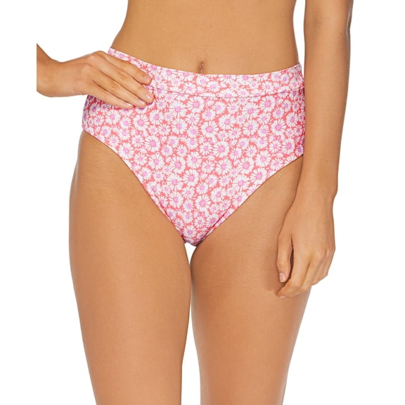 Juniors' Printed High-Waist Tropics Bikini Bottoms Daized Out Multi XL