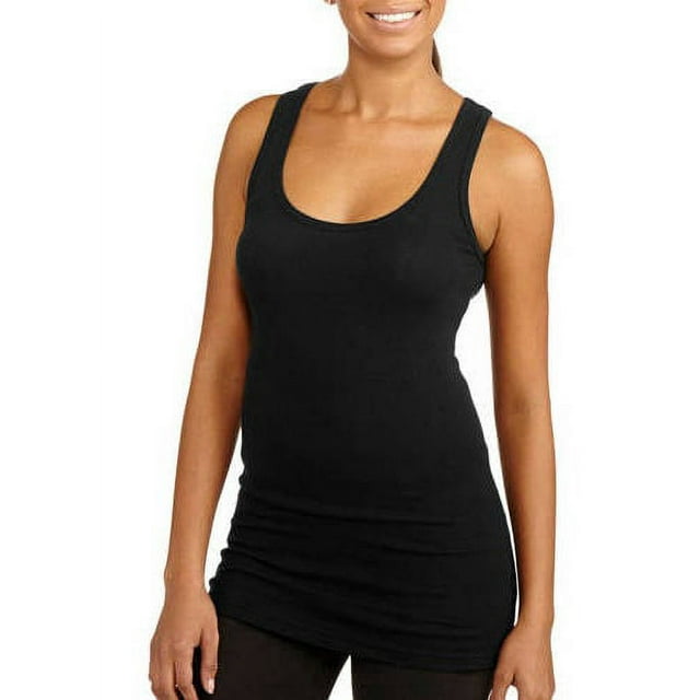 Juniors' Racerback Ribbed Tank