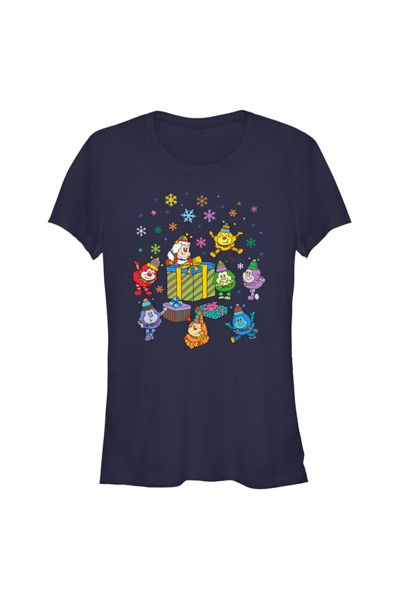 Juniors Rainbow Brite Colorful Holiday Sprites T Shirt