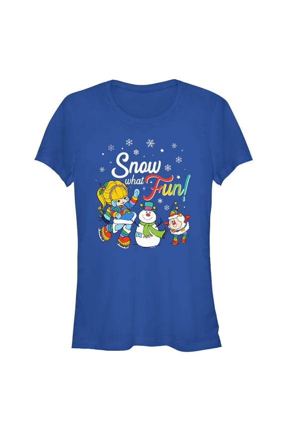 Juniors Rainbow Brite Snow What Fun T Shirt