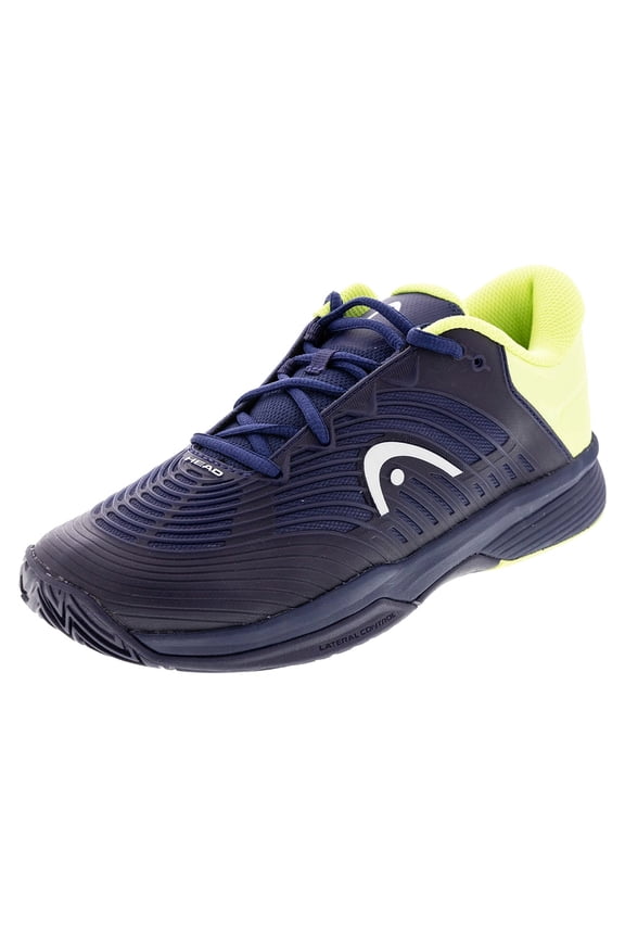 Juniors Revolt Pro 4.5 Clay Tennis Shoes Navy and Lime